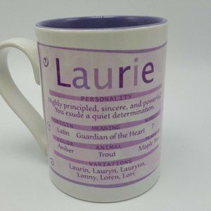 Laurie Name Mug Papel Encore 2007 Purple meaning